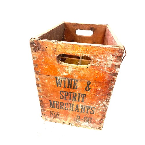 269 - Selection of advertising crates includes Brewers agents, Whitaker Bros, Wine and spirit etc