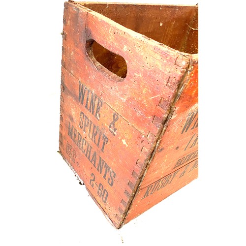 269 - Selection of advertising crates includes Brewers agents, Whitaker Bros, Wine and spirit etc