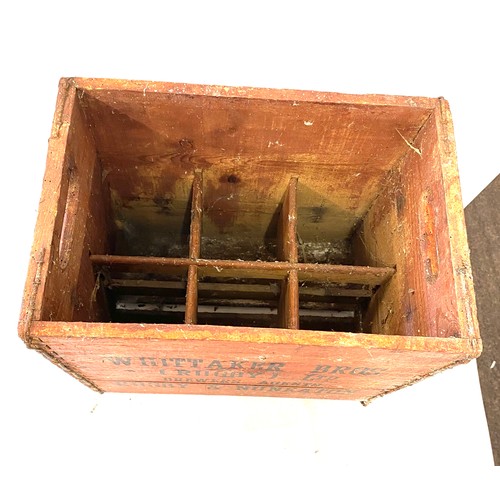 269 - Selection of advertising crates includes Brewers agents, Whitaker Bros, Wine and spirit etc