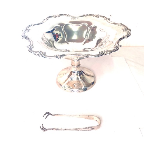 544 - Vintage silver 1906 silver hallmarked centerpiece/fruit bowl, London silver hallmarks total weight a... 