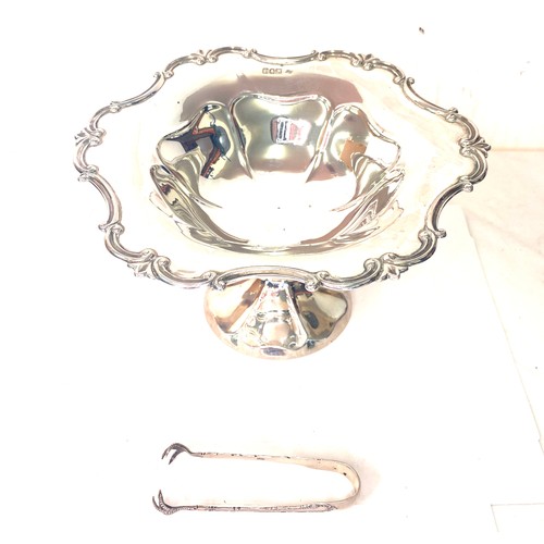 544 - Vintage silver 1906 silver hallmarked centerpiece/fruit bowl, London silver hallmarks total weight a... 