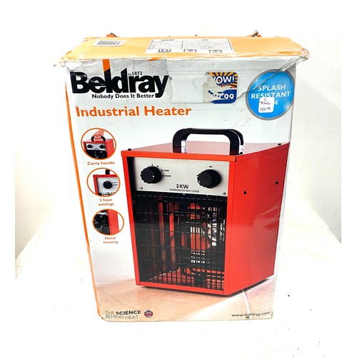 256 - Boxed Beldray industrial heater 300w, working order