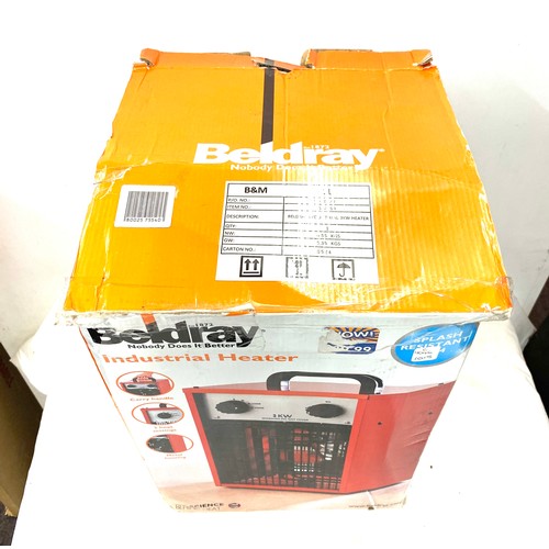 256 - Boxed Beldray industrial heater 300w, working order