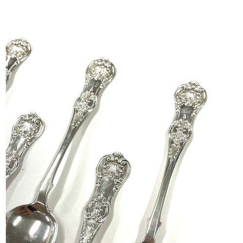 545 - Antique set of seven teaspoons, Kings pattern, Glasgow 1862, maker JBN, approximate weight 120g