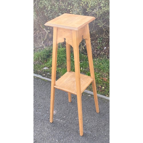 274 - Pine plant stand measures approx 34 inches tall 1 inches square