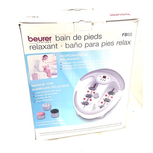 261 - Boxed beuer foot spa, untested