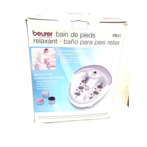 261 - Boxed beuer foot spa, untested