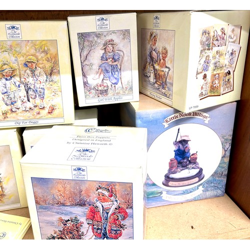 10 - Selection of Leonardo collection figures all boxed to include The Lace shawl, baking day, Dip for do... 