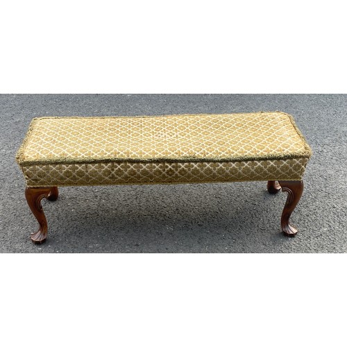 577A - Vintage footstool measures approx 13 inches tall 38 inches wide 13 inches depth