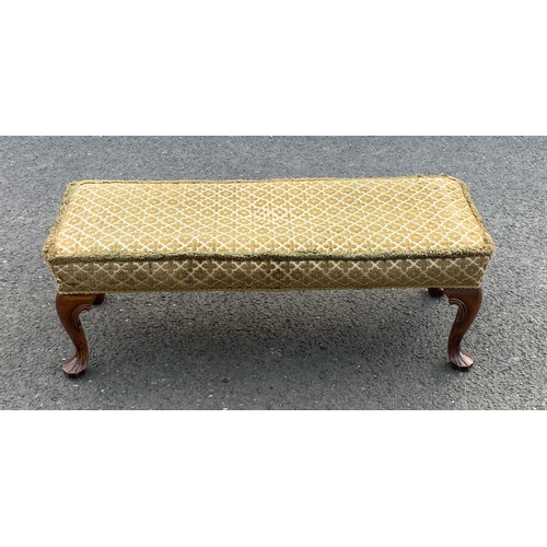 577A - Vintage footstool measures approx 13 inches tall 38 inches wide 13 inches depth