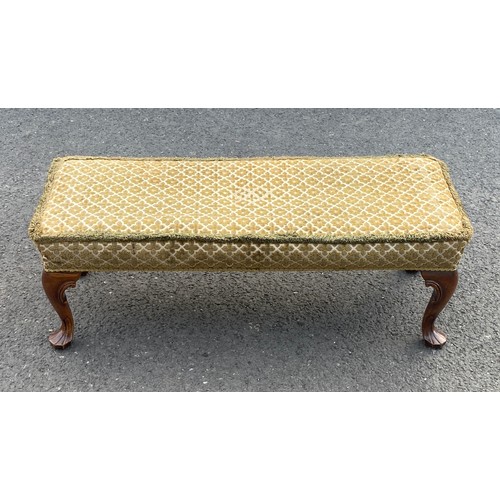 577A - Vintage footstool measures approx 13 inches tall 38 inches wide 13 inches depth