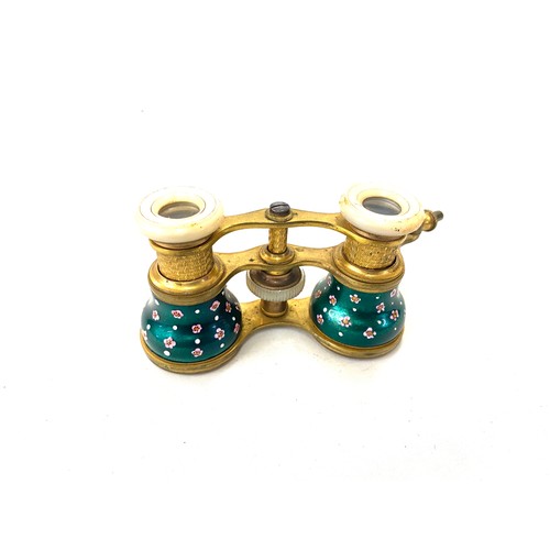 528 - 19th century enamelled opera glasses