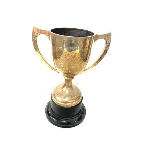 525 - Large Vintage silver trophy cup 