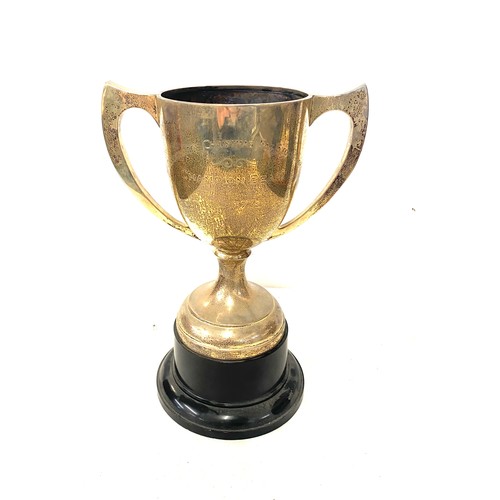 525 - Large Vintage silver trophy cup 