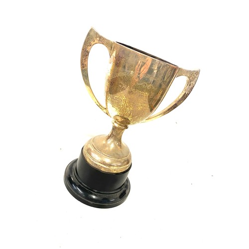 525 - Large Vintage silver trophy cup 