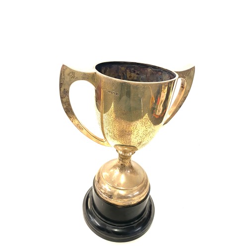 525 - Large Vintage silver trophy cup 