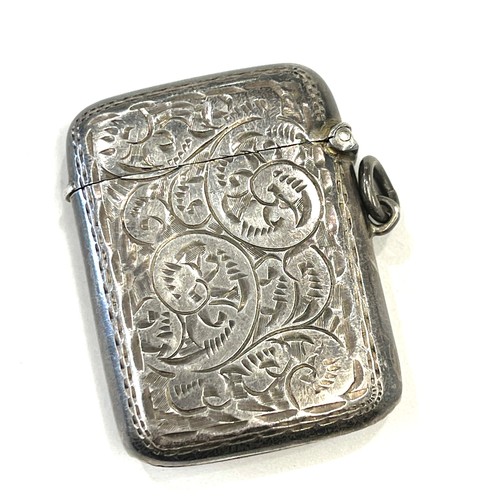 522 - Vintage silver hallmarked vesta case