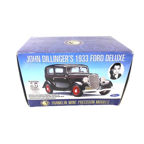 72 - Boxed Franklin Mint Precision model John Dillingers 1933 Ford Deluxe model car