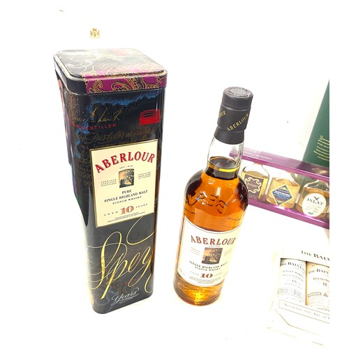 249 - Selection of assorted sealed whisky in original box to include Glengoyne, Aberlour, The Balvenie, Ma... 