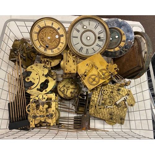 335 - Selection of clock part spares and repairs