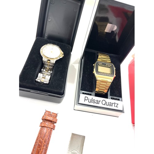 574 - Selection of assorted watches includes sekonda, Pulsar etc