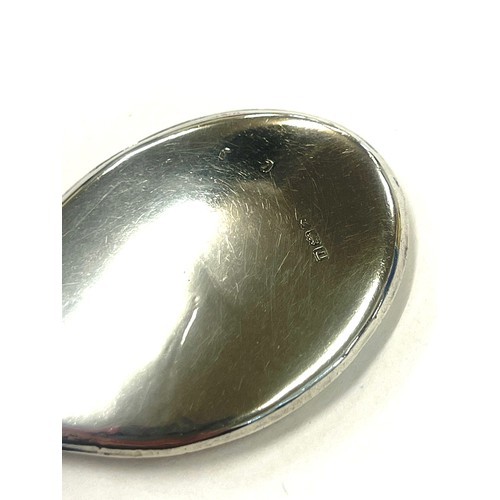 484 - Small antique miniature silver hand mirror, hallmarked Birmingham 1919