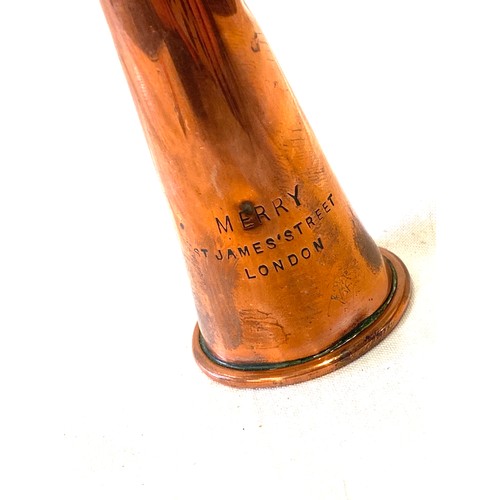 445 - Vintage merry James Street London hunting horn small