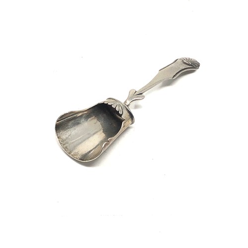 10 - Antique dutch silver caddy spoon