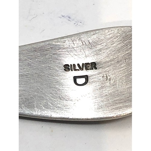 16 - Silver tea caddy spoon