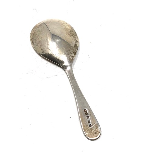 18 - Silver tea caddy spoon Birmingham silver hallmarks