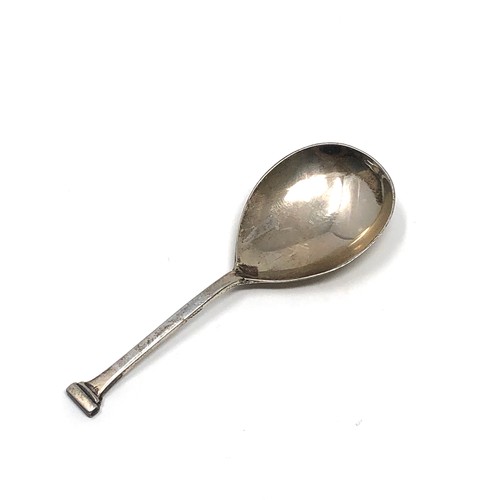 19 - Silver tea caddy spoon Birmingham silver hallmarks