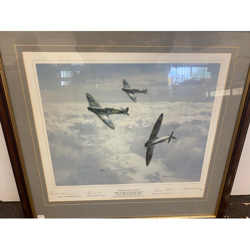 27 - Framed signed Spitfire print 