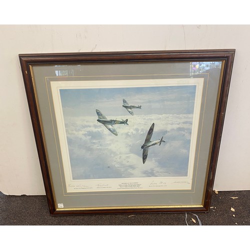 27 - Framed signed Spitfire print 