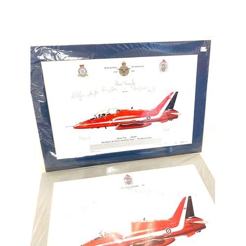 122 - 2 Hawk T1A XX266 The Royal air force aerobatic team - The Red Arrows limited edition prints includes... 