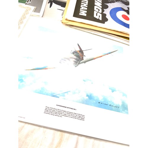 228 - Large selection of assorted spitfire prints