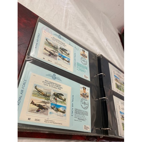 169 - 3 Folders of vintage first day covers includes British knights Healdry at arms first day cover, The ... 