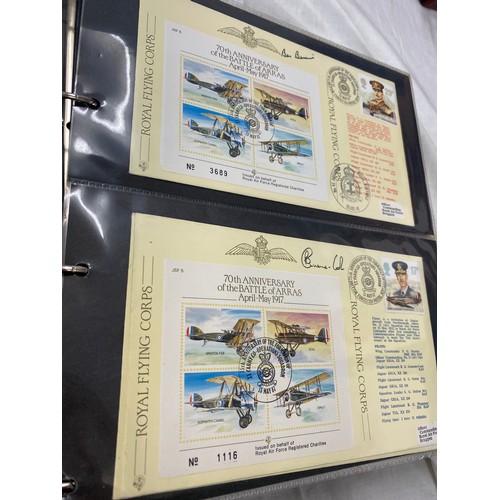 169 - 3 Folders of vintage first day covers includes British knights Healdry at arms first day cover, The ... 