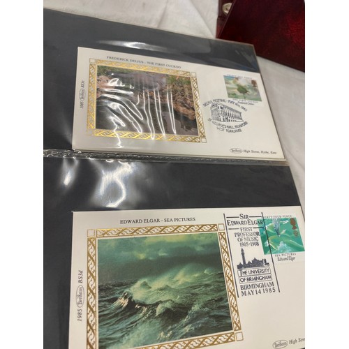 169 - 3 Folders of vintage first day covers includes British knights Healdry at arms first day cover, The ... 