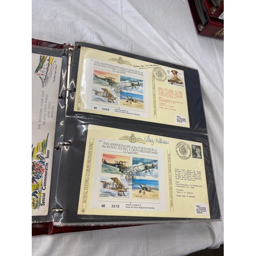 169 - 3 Folders of vintage first day covers includes British knights Healdry at arms first day cover, The ... 