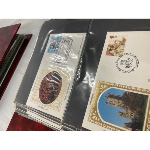 169 - 3 Folders of vintage first day covers includes British knights Healdry at arms first day cover, The ... 