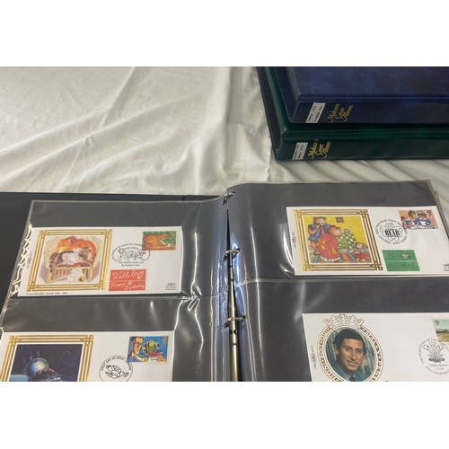 94 - 3 Folders of vintage first day covers includes Rupert bear, Alice in wonderland, Peter rabbit, 50th ... 