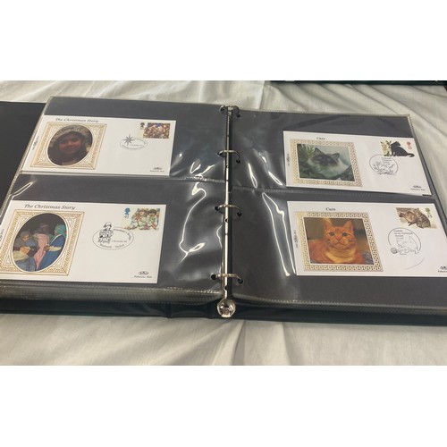 94 - 3 Folders of vintage first day covers includes Rupert bear, Alice in wonderland, Peter rabbit, 50th ... 