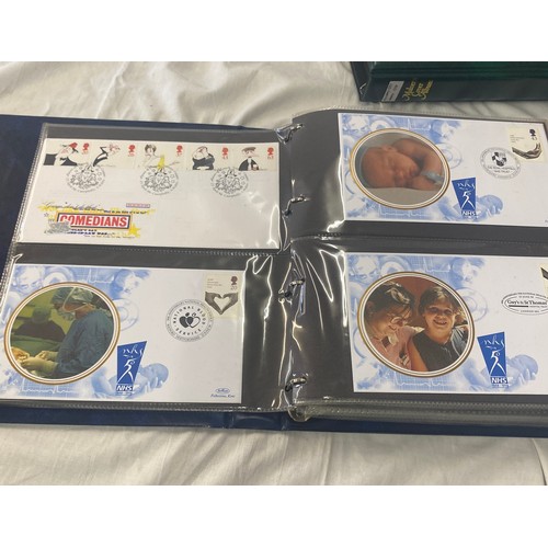 94 - 3 Folders of vintage first day covers includes Rupert bear, Alice in wonderland, Peter rabbit, 50th ... 