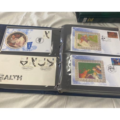 94 - 3 Folders of vintage first day covers includes Rupert bear, Alice in wonderland, Peter rabbit, 50th ... 