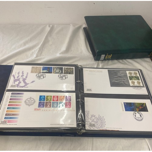 94 - 3 Folders of vintage first day covers includes Rupert bear, Alice in wonderland, Peter rabbit, 50th ... 