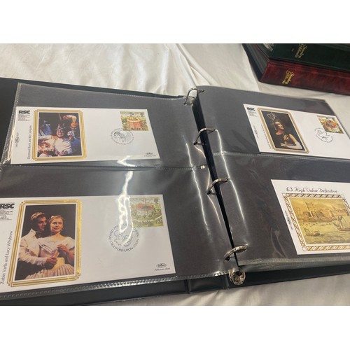 118 - 3 Folders of vintage first day covers includes Domesday 900, The welsh bible, cards at christmas Fir... 