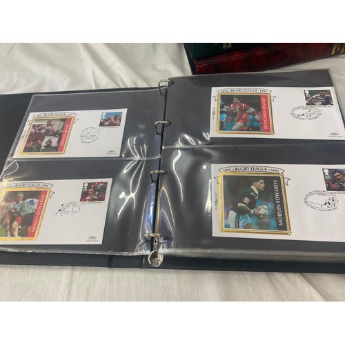 118 - 3 Folders of vintage first day covers includes Domesday 900, The welsh bible, cards at christmas Fir... 