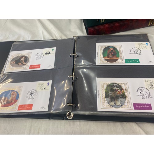 118 - 3 Folders of vintage first day covers includes Domesday 900, The welsh bible, cards at christmas Fir... 