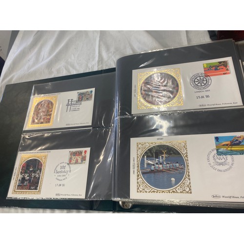 118 - 3 Folders of vintage first day covers includes Domesday 900, The welsh bible, cards at christmas Fir... 