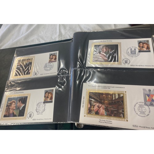 118 - 3 Folders of vintage first day covers includes Domesday 900, The welsh bible, cards at christmas Fir... 